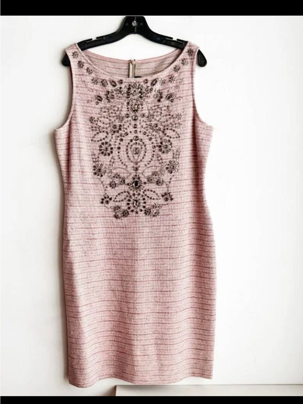 Vintage St John Sleeveless Pink Sheath Dress